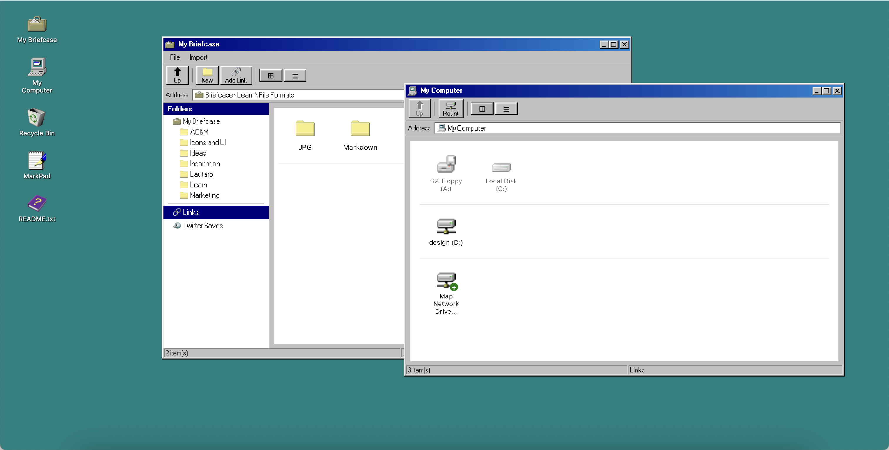 My Computer y My Briefcase