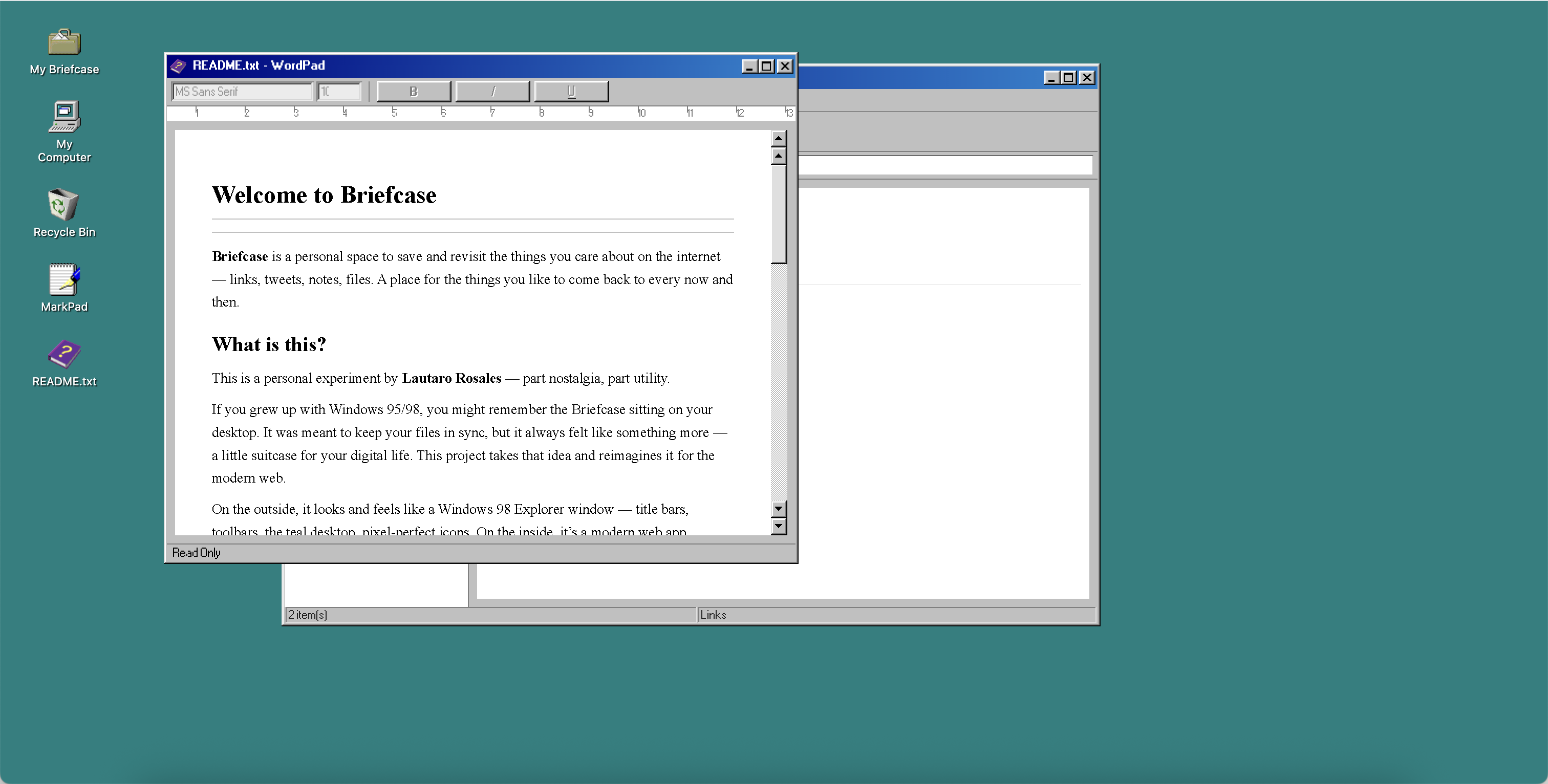 README.txt en WordPad