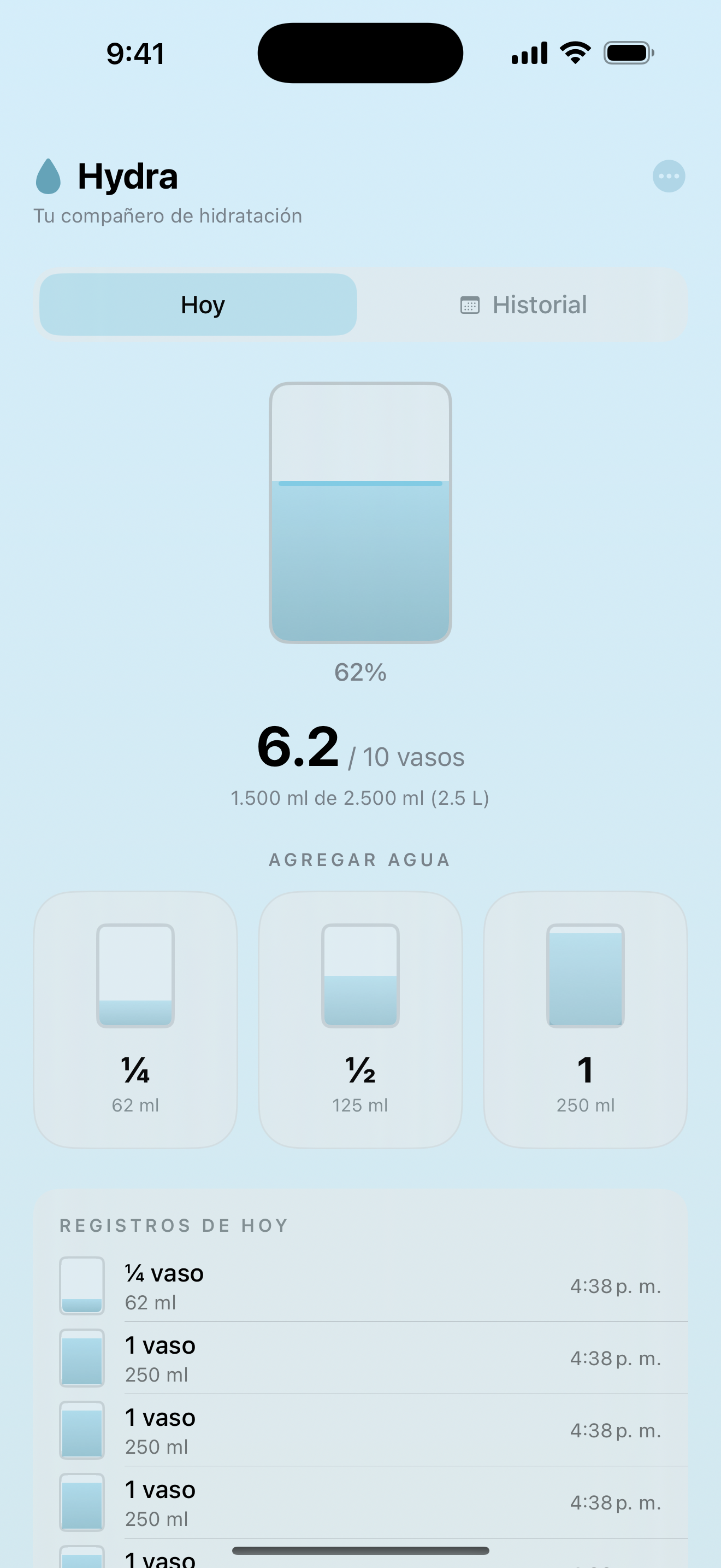 Hydra - Vista principal